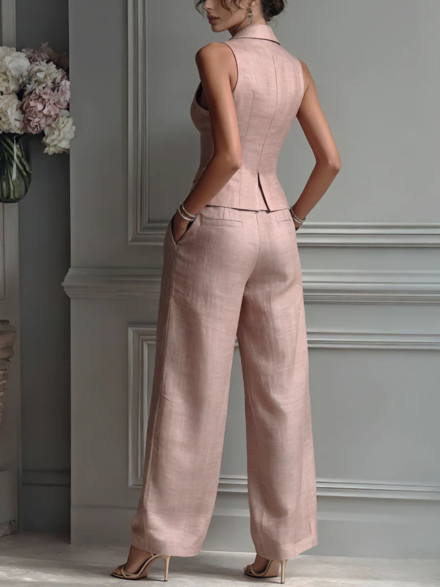 GIULIA | CONJUNTO DE CHALECO Y PANTALÓN